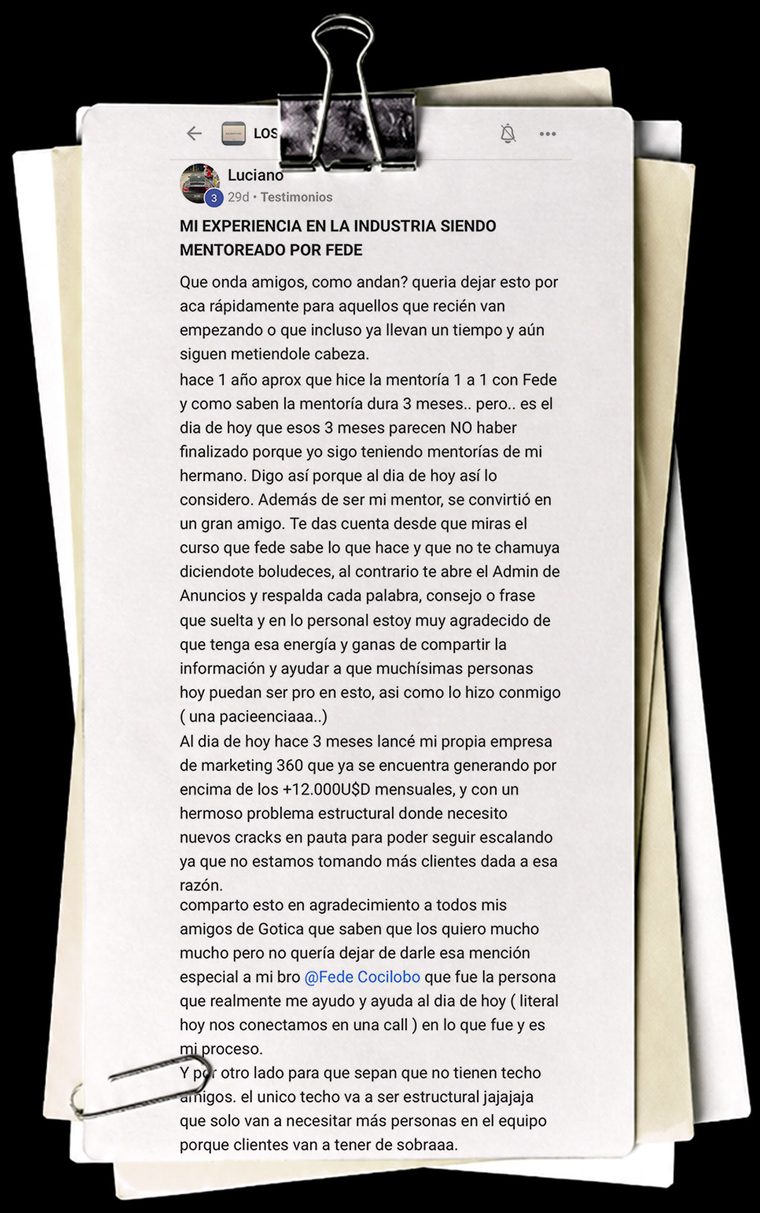 Testimonio de Luciano