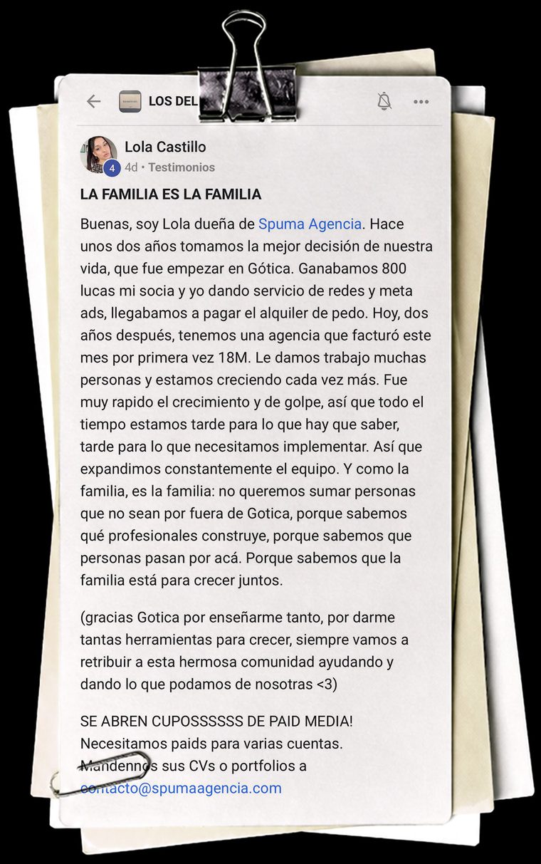 Testimonio de Lola Castillo